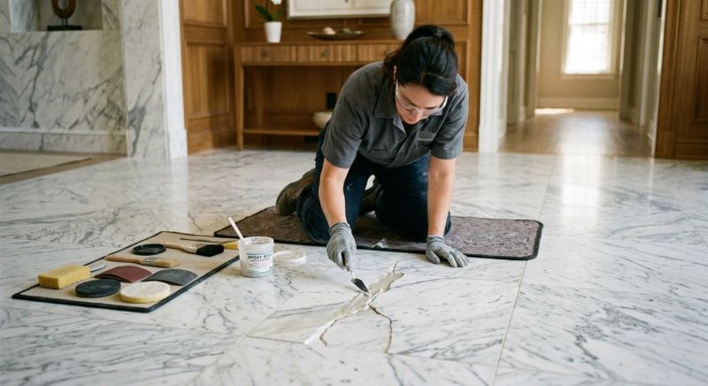 Marble Tile Repair in Overland Park, KS
