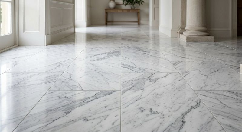 Marble Tile Floor Installation in Overland Park, KS