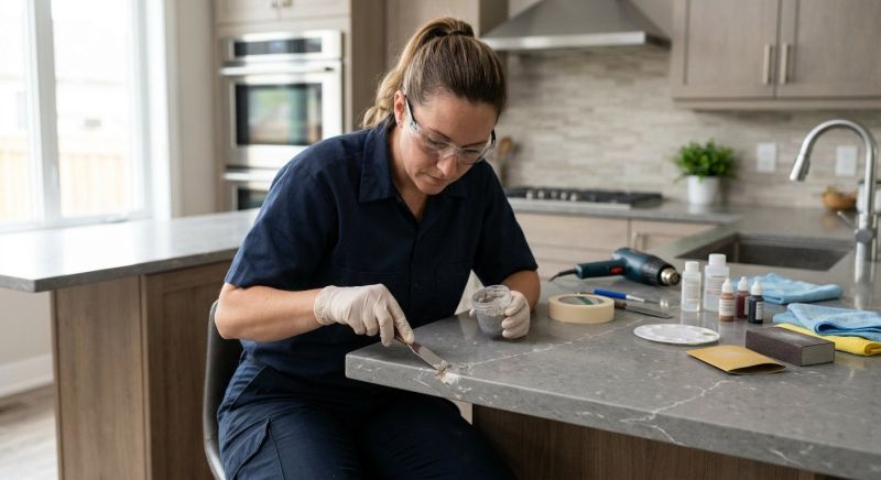 Quartz Counter Repair in Overland Park, KS