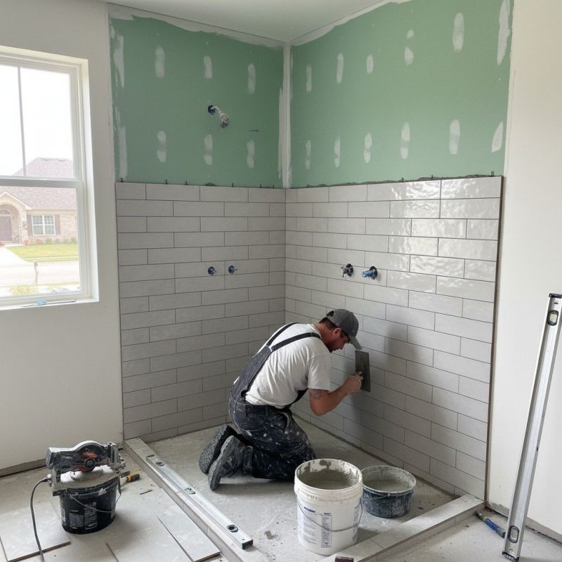 Shower Floor Tiling in Conroe, TX