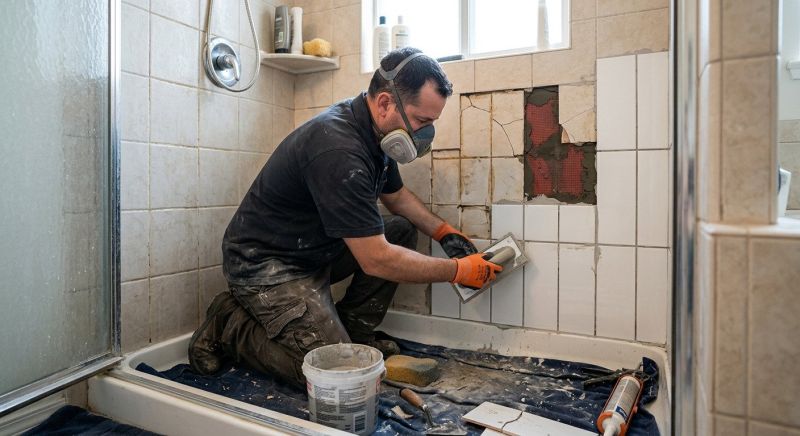 Shower Tile Repair in Conroe, TX
