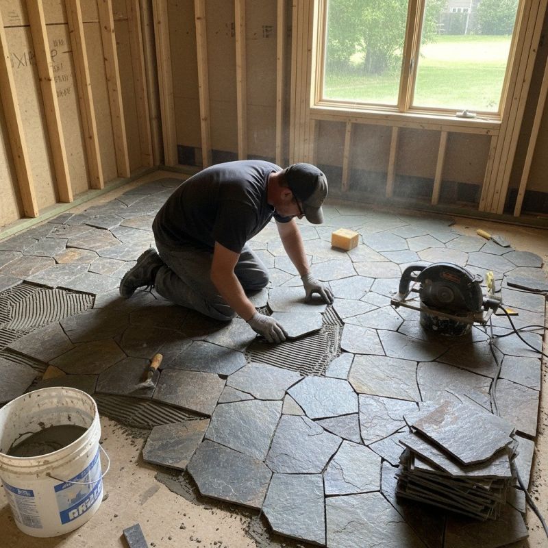 Slate Floor Installation in Olathe, KS