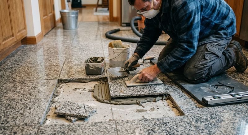 Slate Floor Repair in Alpharetta, GA