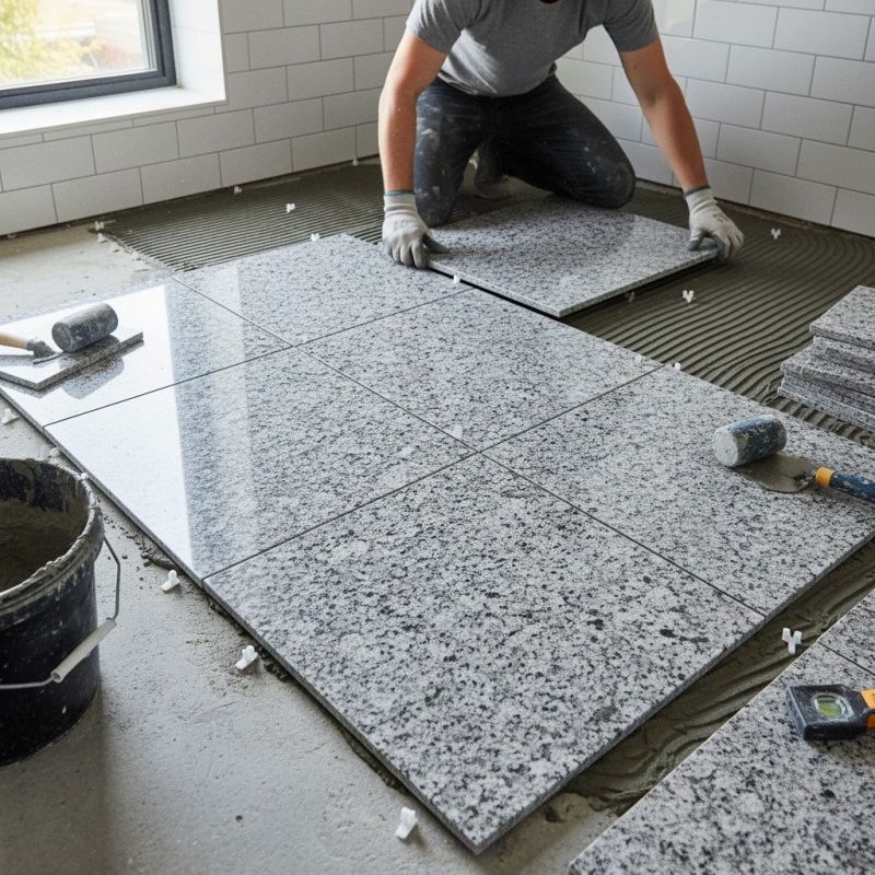 Stone Floor Installation in Olathe, KS