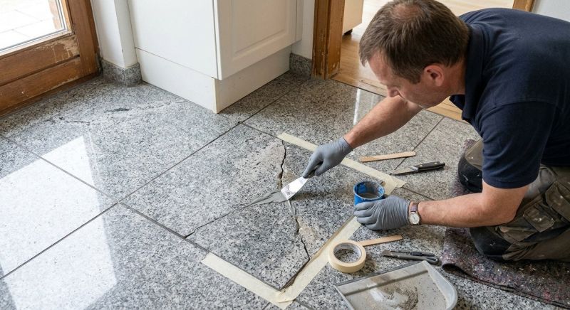 Terrazzo Tile Repair in Overland Park, KS